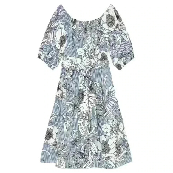 Bleuh Ciel Anthropologie puff sleeve midi dress - Picture 4 of 7